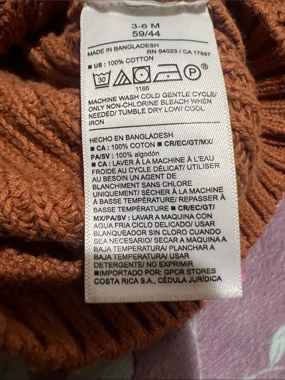 Old Navy Rust Brown 'Pumpkin' Crewneck Sweater